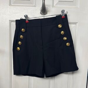 White House Black Market Shorts with Gold Button Accents size 2